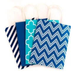 Hallmark 10.7" 12-Pack Assorted Kraft Paper Gift Bags 13 Hallmark 10.7" 12-Pack Assorted Kraft Paper Gift Bags -Hallmark shop 10.7 Prints and Solids 12Pack Assorted Gift Bags 5EGB6051 05