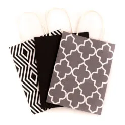 Hallmark 10.7" 12-Pack Assorted Kraft Paper Gift Bags 15 Hallmark 10.7" 12-Pack Assorted Kraft Paper Gift Bags -Hallmark shop 10.7 Prints and Solids 12Pack Assorted Gift Bags 5EGB6051 07