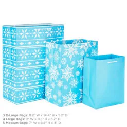 Hallmark Assorted Sizes And Designs 12-Pack Christmas Gift Bags -Hallmark shop 12 Assorted Sizes and Designs Christmas Gift Bags 5XGB1408 03