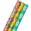 Hallmark Festive And Fun 3-Pack Multicolored Wrapping Paper, 120 Sq. Ft. -Hallmark shop 3Pack Festive and Fun Holiday Wrapping Paper 5JXW1082 01