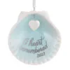 Hallmark A Heart Remembered 2023 Porcelain Ornament -Hallmark shop A Heart Remembered Seashell Keepsake Ornament 1799QHX3037 01