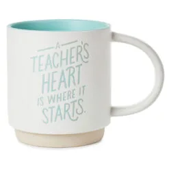 Hallmark A Teacher's Heart Mug, 16 Oz.