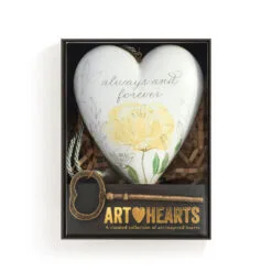 Demdaco Always & Forever Art Heart With Key Stand -Hallmark shop Always Forever Heart Sculpture With Key 1003480432 04