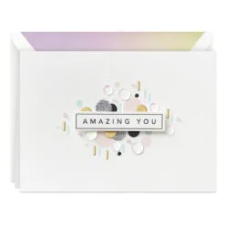 Hallmark Amazing You Boxed Blank Note Cards Multipack, Pack Of 8