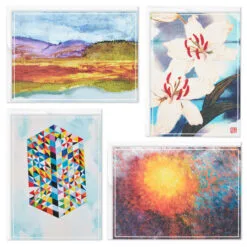 Hallmark ArtLifting Nature And Abstracts Blank Note Cards Assortment, Box Of 24 12 Hallmark ArtLifting Nature And Abstracts Blank Note Cards Assortment, Box Of 24 -Hallmark shop ArtLifting Nature Art Assorted Boxed Blank Cards 3SOM1334 03