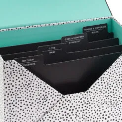 Hallmark Assorted All-Occasion Handmade Greeting Cards In Black Scattered Dot Organizer 14 Hallmark Assorted All-Occasion Handmade Greeting Cards In Black Scattered Dot Organizer -Hallmark shop Assorted AllOccasion Greeting Cards in Organizer 5EBN1121 06