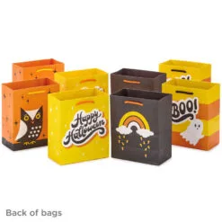 Hallmark 6.5" Assorted 8-Pack Happy Halloween Small Gift Bags -Hallmark shop Assorted Happy Halloween Small Gift Bags 5HGB1879 07