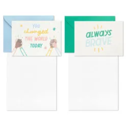 Hallmark Little World Changers™ Assorted Blank Note Cards In Caddy, Pack Of 24 -Hallmark shop Assorted Kids Blank Note Cards in Caddy 3SOM1188 03