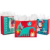 Hallmark 13" And 15.5" Assorted Kids 3-Pack Christmas Gift Bags With Tissue Paper -Hallmark shop Assorted L and XL Kids Christmas Gift Bags 5XGB4896 01