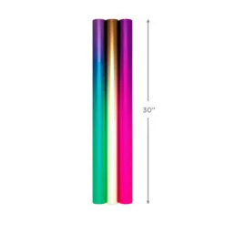 Hallmark Assorted Ombré Foil 3-Pack Wrapping Paper, 60 Sq. Ft Total -Hallmark shop Assorted Ombr Foil Wrapping Paper 5EWR2655 08