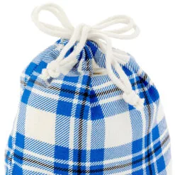 Hallmark 10" Assorted Plaid 3-Pack Fabric Gift Bags -Hallmark shop Assorted Plaid Fabric Christmas Gift Bags 5XGB1453 06