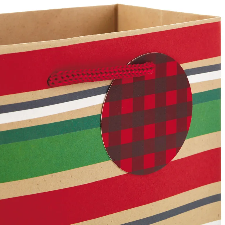 Hallmark Assorted Rustic Designs 8-Pack Small, Medium And Large Christmas Gift Bags 8 Hallmark Assorted Rustic Designs 8-Pack Small, Medium And Large Christmas Gift Bags - Image 6