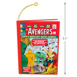 Hallmark Marvel Comics The Avengers 60th Anniversary Ornament -Hallmark shop Avengers Comic Book Keepsake Ornament 2099QXI7469 03