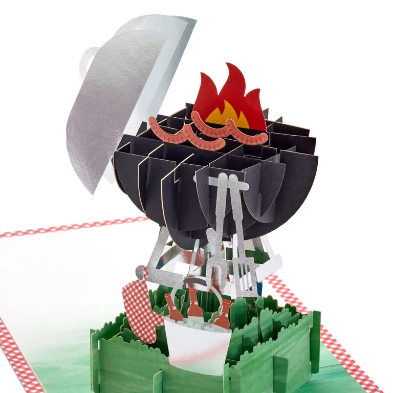 Hallmark Just For You BBQ Grill 3D Pop-Up Birthday Card 6 Hallmark Just For You BBQ Grill 3D Pop-Up Birthday Card - Image 4