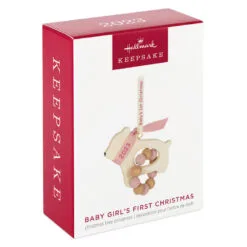 Hallmark Baby Girl's First Christmas Bear 2023 Ornament -Hallmark shop Baby Girls 1st Christmas Bear Keepsake Ornament 1799QGO2737 04