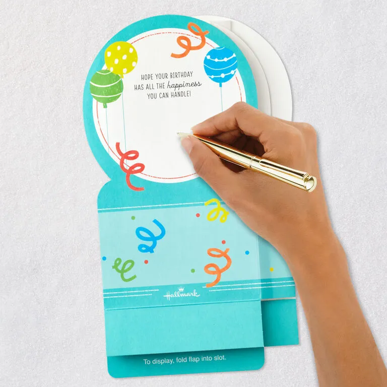 Hallmark All The Happiness Snow Globe Musical 3D Birthday Card With Motion 8 Hallmark All The Happiness Snow Globe Musical 3D Birthday Card With Motion - Image 6
