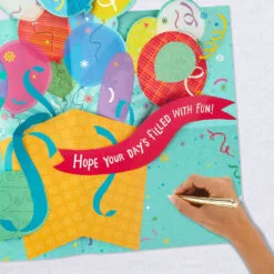 Hallmark 16" Fun Balloons Pop-Up Jumbo Birthday Card 17 Hallmark 16" Fun Balloons Pop-Up Jumbo Birthday Card -Hallmark shop Balloons for Fun Birthday Card 1299CBG1009 07