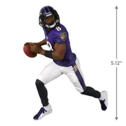 Hallmark NFL Baltimore Ravens Lamar Jackson Ornament -Hallmark shop Baltimore Ravens Lamar Jackson Keepsake Ornament 2299QXI7167 03