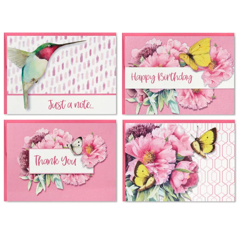 Hallmark Marjolein Bastin Assorted Blank Nature Note Cards In Caddy, Pack Of 24 3 Hallmark Marjolein Bastin Assorted Blank Nature Note Cards In Caddy, Pack Of 24