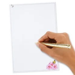 Hallmark Marjolein Bastin Pink Flowers Stationery Set, 40 Sheets -Hallmark shop Bastin Pink Flowers Blank Sheets Stationery Set 1STN1142 06