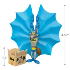 Hallmark Looney Tunes™ Wile E. Coyote™ As Batman™ Ornaments, Set Of 2 -Hallmark shop Batman Wile E. Coyote Keepsake Ornament 1899QXI6049 03