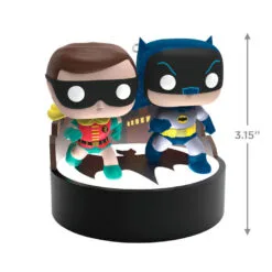 Hallmark Batman™ The Classic TV Series Batman™ And Robin™ Funko POP!® Ornament With Light And Sound -Hallmark shop Batman and Robin Funko Keepsake Ornament 3299QXI6299 03
