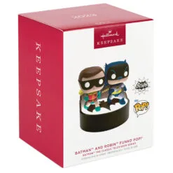 Hallmark Batman™ The Classic TV Series Batman™ And Robin™ Funko POP!® Ornament With Light And Sound -Hallmark shop Batman and Robin Funko Keepsake Ornament 3299QXI6299 04