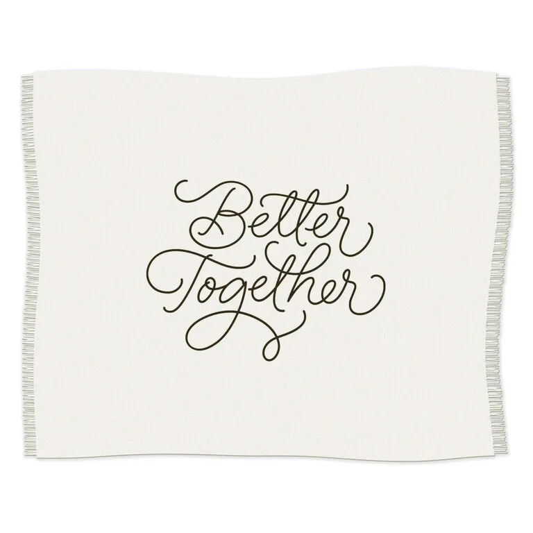 Hallmark Better Together Embroidered Throw Blanket, 80x60 3 Hallmark Better Together Embroidered Throw Blanket, 80x60