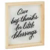 Hallmark Big Thanks Framed Quote Sign, 7x8 -Hallmark shop Big Thanks for Little Blessings Framed Quote Sign 1SNN1066 01