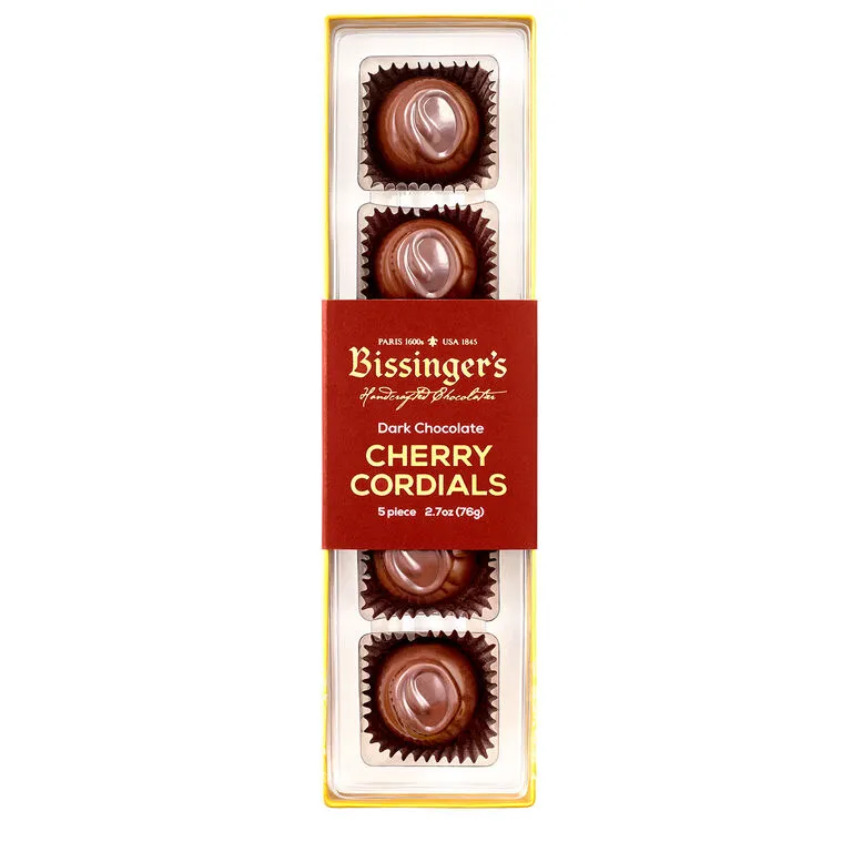 Bissinger's Chocolates Dark Chocolate Cherry Cordials, 5 Pieces 3 Bissinger's Chocolates Dark Chocolate Cherry Cordials, 5 Pieces