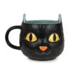 Hallmark Black Cat Glow-in-the-Dark Mug, 22 Oz. -Hallmark shop Black Cat With GlowintheDark Eyes Halloween Mug 1HGN1291 01
