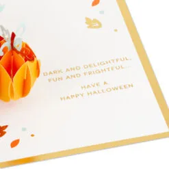 Hallmark Fun And Frightful 3D Pop-Up Halloween Card -Hallmark shop Black Cat on Pumpkins 3D PopUp Halloween Card 1299IEH1003 03