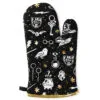 Hallmark Harry Potter™ Magical Icons Oven Mitt -Hallmark shop Black Oven Mitt With Harry Potter Icons Design 1HPO1102 01