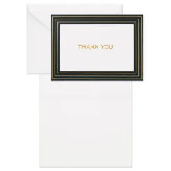 Hallmark Black And Gold Bulk Blank Thank-You Notes, Pack Of 50 -Hallmark shop Black and Gold Bulk Blank ThankYou Notes Assortment 1399WTU3882 03
