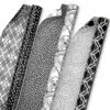 Hallmark Black And White Prints 3-Pack Reversible Wrapping Paper, 75 Sq. Ft. Total 2 Hallmark Black And White Prints 3-Pack Reversible Wrapping Paper, 75 Sq. Ft. Total -Hallmark shop Black and White Prints 3Pack Reversible Gift Wrap 5EWR6401 01