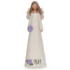 Blossom Bucket Pray Angel With Purple Flowers, 7.25" -Hallmark shop Blossom Bucket Pray Angel Figurine 216613276 01