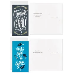 Hallmark Sophisticated Assorted Money Holder Graduation Cards, Pack Of 36 15 Hallmark Sophisticated Assorted Money Holder Graduation Cards, Pack Of 36 -Hallmark shop Blue Black Money Holder Graduation Cards Assortment 5GEY1002 05