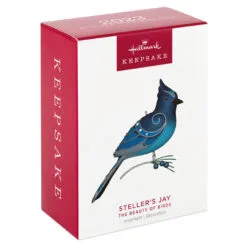 Hallmark The Beauty Of Birds Steller's Jay Ornament -Hallmark shop Blue Jay Bird Keepsake Ornament 1799QXR8057 04