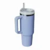 Blue Insulated Stainless Steel Travel Mug With Straw, 40 Oz. -Hallmark shop Blue Stainless Steel Travel Mug With Handle and Straw P218 01