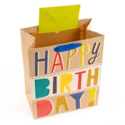 Hallmark Bold Birthday 3-Pack Assorted Gift Bags With Tissue -Hallmark shop Bold Birthday 3Pack Small and Large Gift Bags Tissue 5EGB6054 05