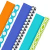 Hallmark Bold Patterns And Solids 3-Pack Reversible Wrapping Paper -Hallmark shop Bold Patterns and Solids 3Pack Reversible Wrapping Paper 5EWR6429 01