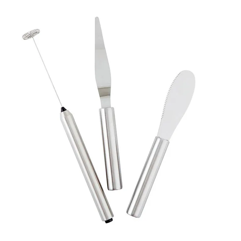 Breakfast Tools In Cardboard Book Box, Set Of 3 3 Breakfast Tools In Cardboard Book Box, Set Of 3