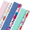 Hallmark Bright Florals 3-Pack Reversible Wrapping Paper, 120 Sq. Ft. Total 1 Hallmark Bright Florals 3-Pack Reversible Wrapping Paper, 120 Sq. Ft. Total -Hallmark shop Bright Flowers 3Pack Reversible Wrapping Paper 5EWR2433 01
