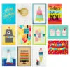 Hallmark Bright And Happy Assorted Birthday Cards, Box Of 12 -Hallmark shop Bright and Happy Assorted Birthday Cards Bulk Pack 5EDX1019 01