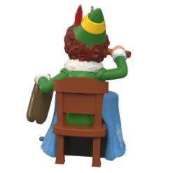 Hallmark Elf Did You Hear That? Ornament With Sound -Hallmark shop Buddy the Elf With Spaghetti Keepsake Ornament 2099QXI6097 06