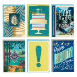 Hallmark Premium Assorted Handmade All-Occasion Cards In Leaf Print Organizer, Box Of 24 14 Hallmark Premium Assorted Handmade All-Occasion Cards In Leaf Print Organizer, Box Of 24 -Hallmark shop Bulk Handmade AllOccasion Cards in Storage Box 5EDX1107 03