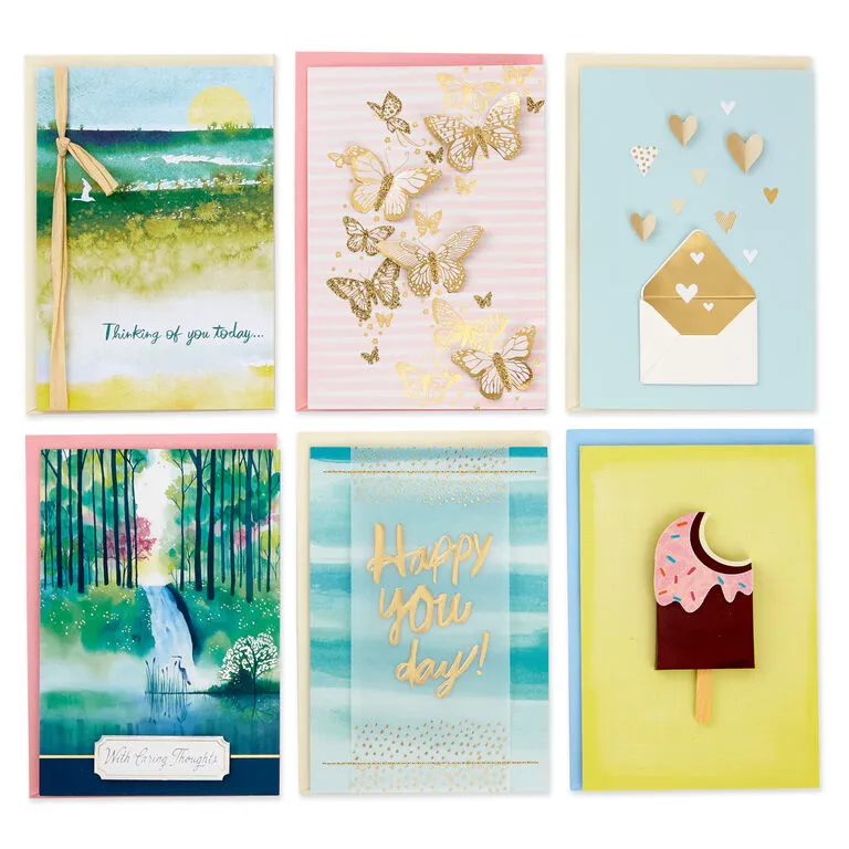 Hallmark Premium Assorted Handmade All-Occasion Cards In Leaf Print Organizer, Box Of 24 6 Hallmark Premium Assorted Handmade All-Occasion Cards In Leaf Print Organizer, Box Of 24 - Image 4