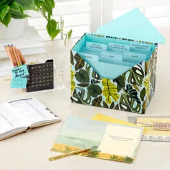 Hallmark Premium Assorted Handmade All-Occasion Cards In Leaf Print Organizer, Box Of 24 21 Hallmark Premium Assorted Handmade All-Occasion Cards In Leaf Print Organizer, Box Of 24 -Hallmark shop Bulk Handmade AllOccasion Cards in Storage Box 5EDX1107 10