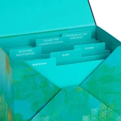 Hallmark Assorted Mahogany All-Occasion Greeting Cards In Green Watercolor Organizer, Box Of 24 12 Hallmark Assorted Mahogany All-Occasion Greeting Cards In Green Watercolor Organizer, Box Of 24 -Hallmark shop Bulk Pack Assorted Mahogany Cards in Storage Box 5EBN1044 05