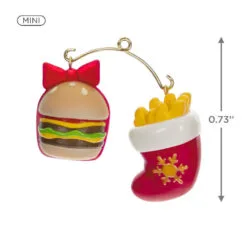 Hallmark Mini A Perfect Pairing Ornaments, Set Of 2 -Hallmark shop Burger and Fries Keepsake Ornaments 1499QXM9207 03